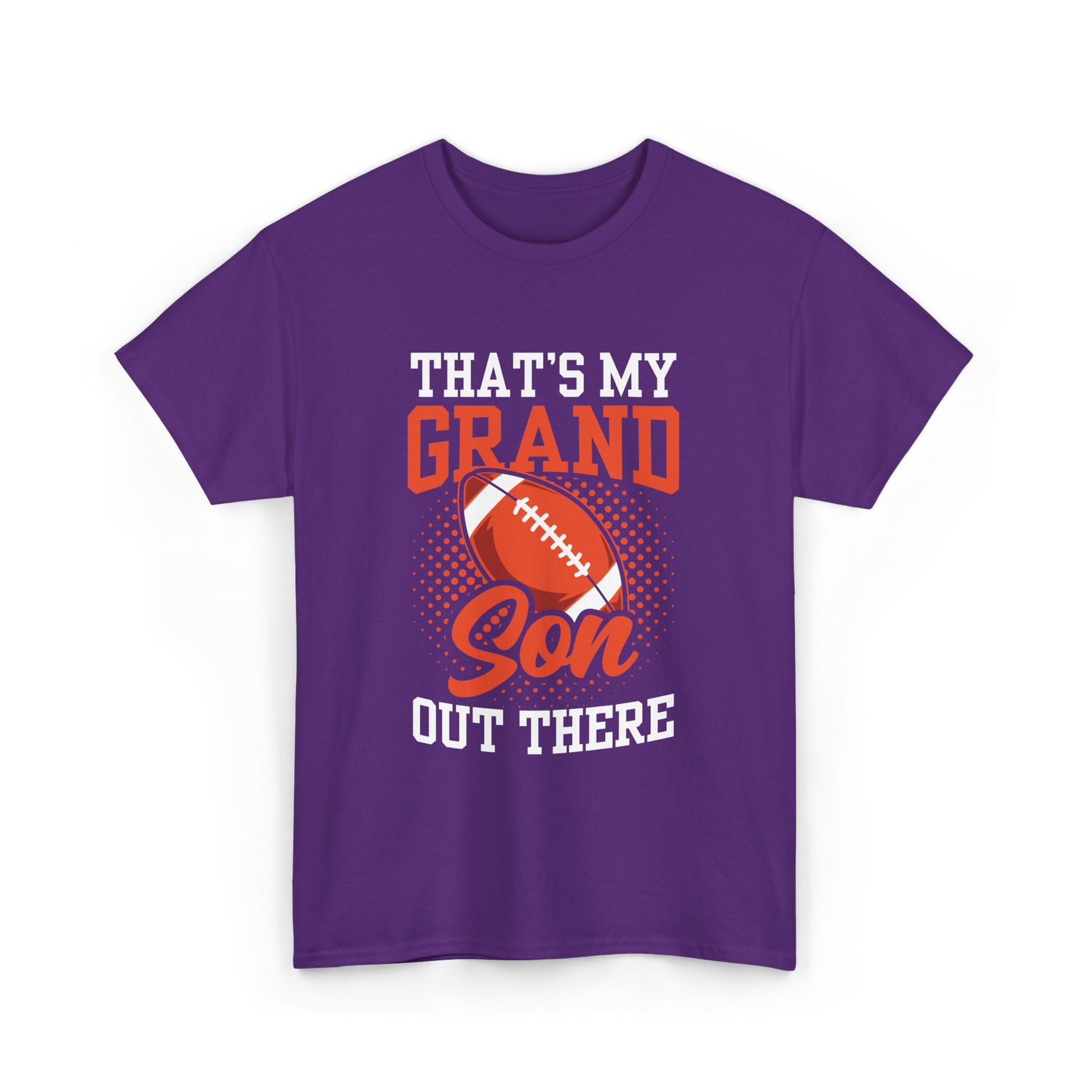 That's My Grandson Football Hobby T-Shirt - Purple