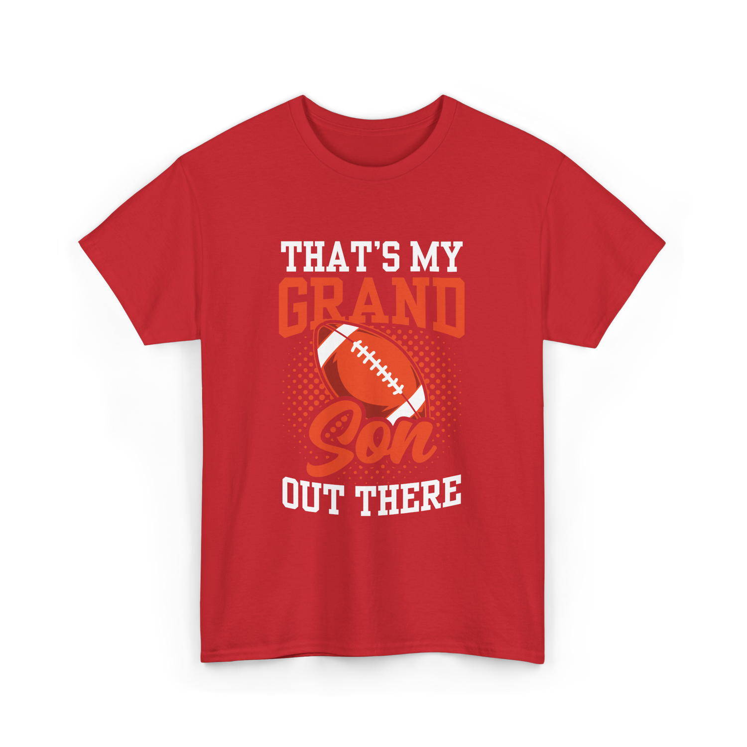 That's My Grandson Football Hobby T-Shirt - Red