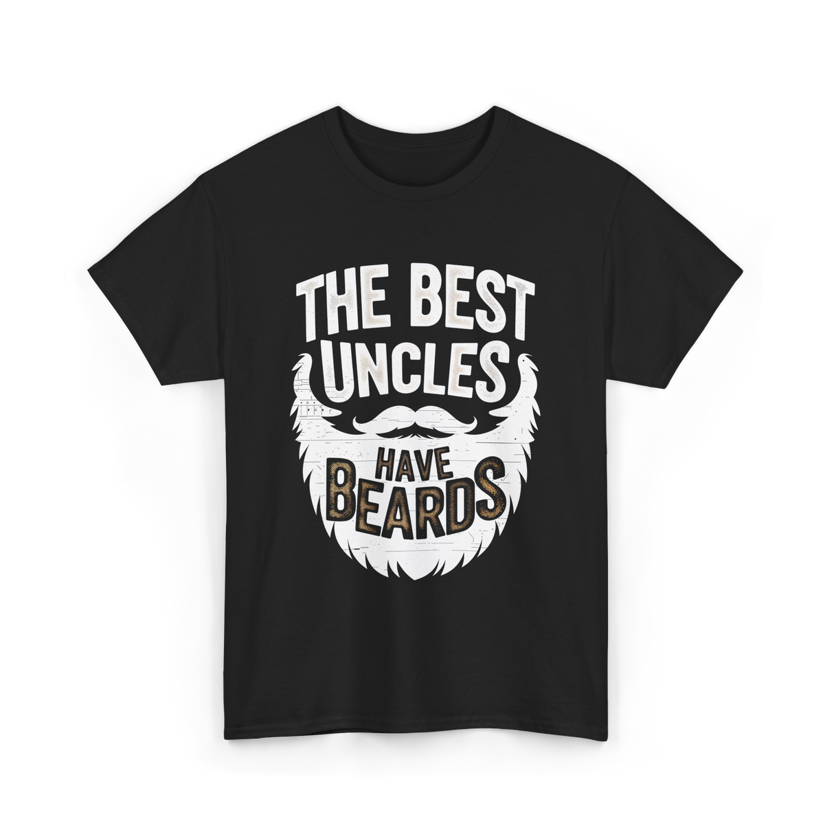 The Best Uncles Bearded Men T-Shirt - Black
