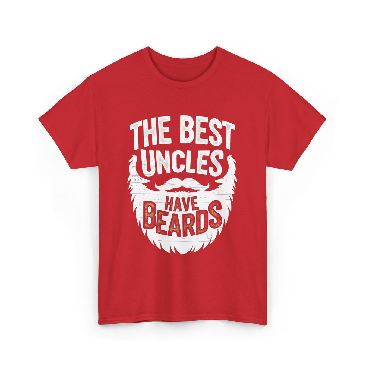 The Best Uncles Bearded Men T-Shirt - Red
