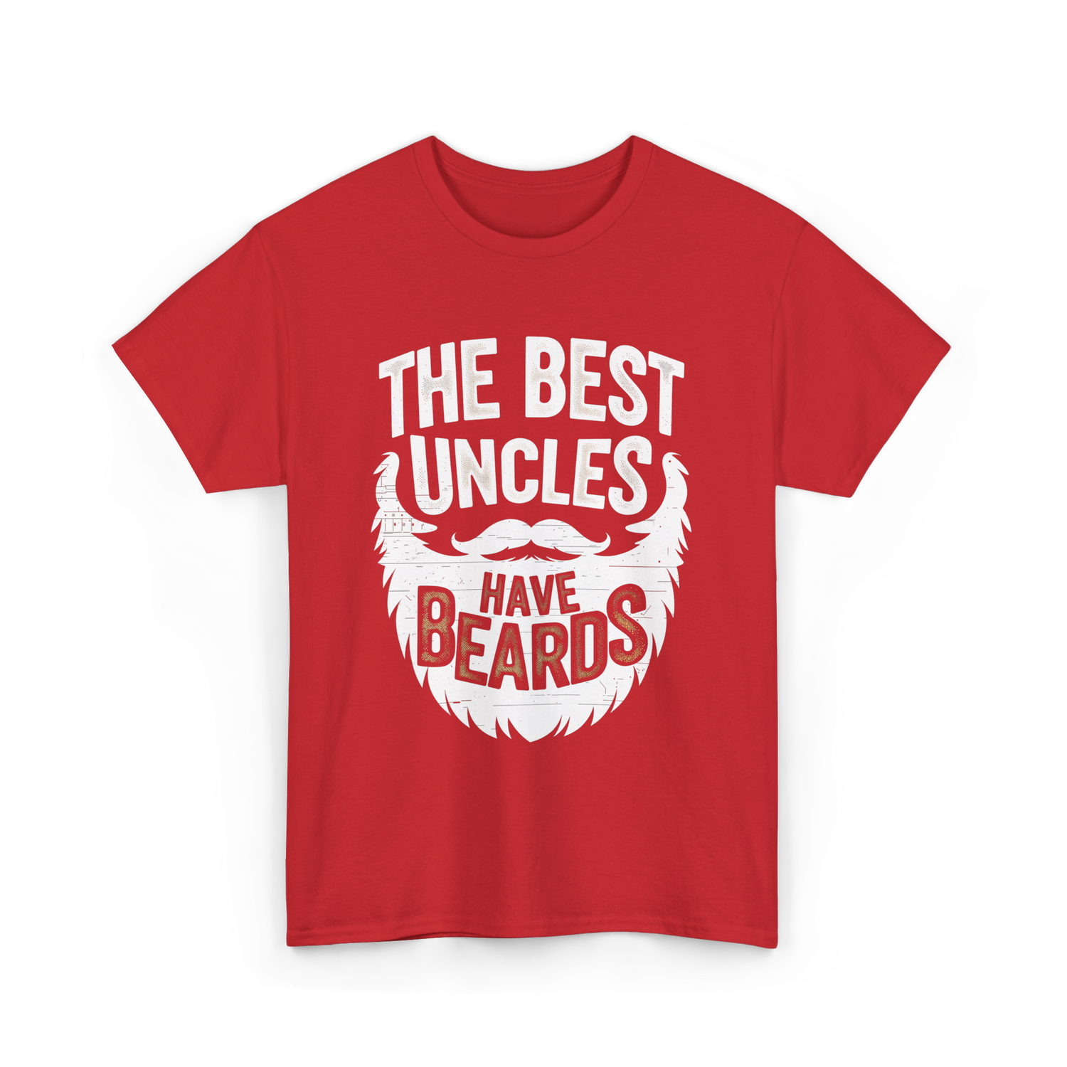 The Best Uncles Bearded Men T-Shirt - Red