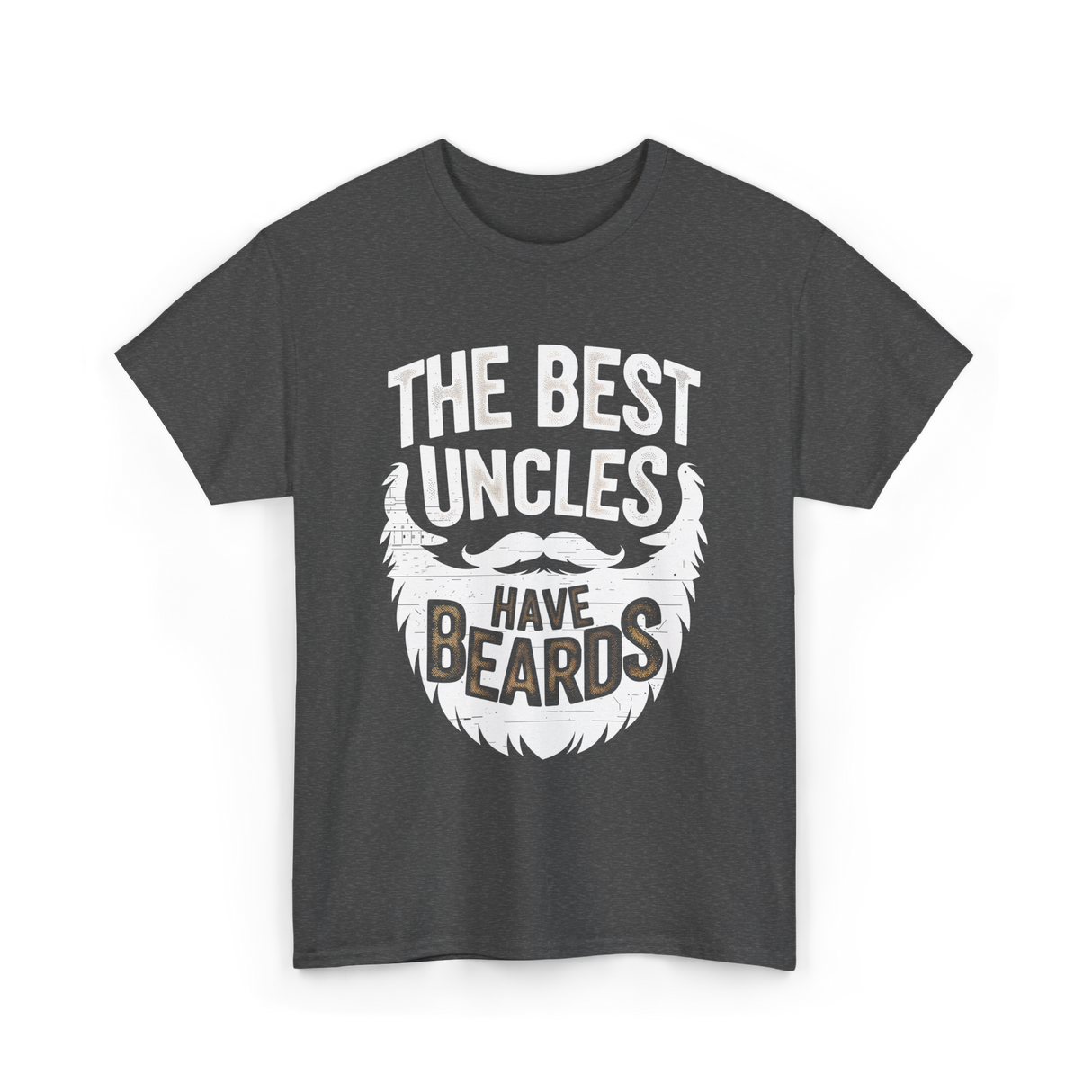 The Best Uncles Bearded Men T-Shirt - Dark Heather
