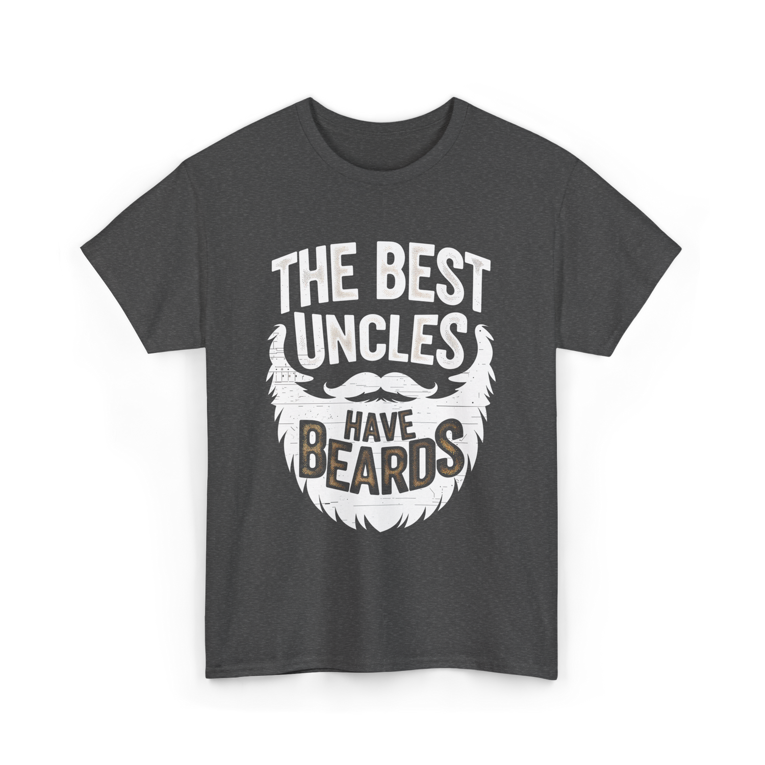 The Best Uncles Bearded Men T-Shirt - Dark Heather