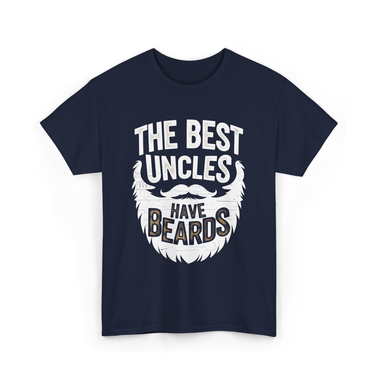 The Best Uncles Bearded Men T-Shirt - Navy