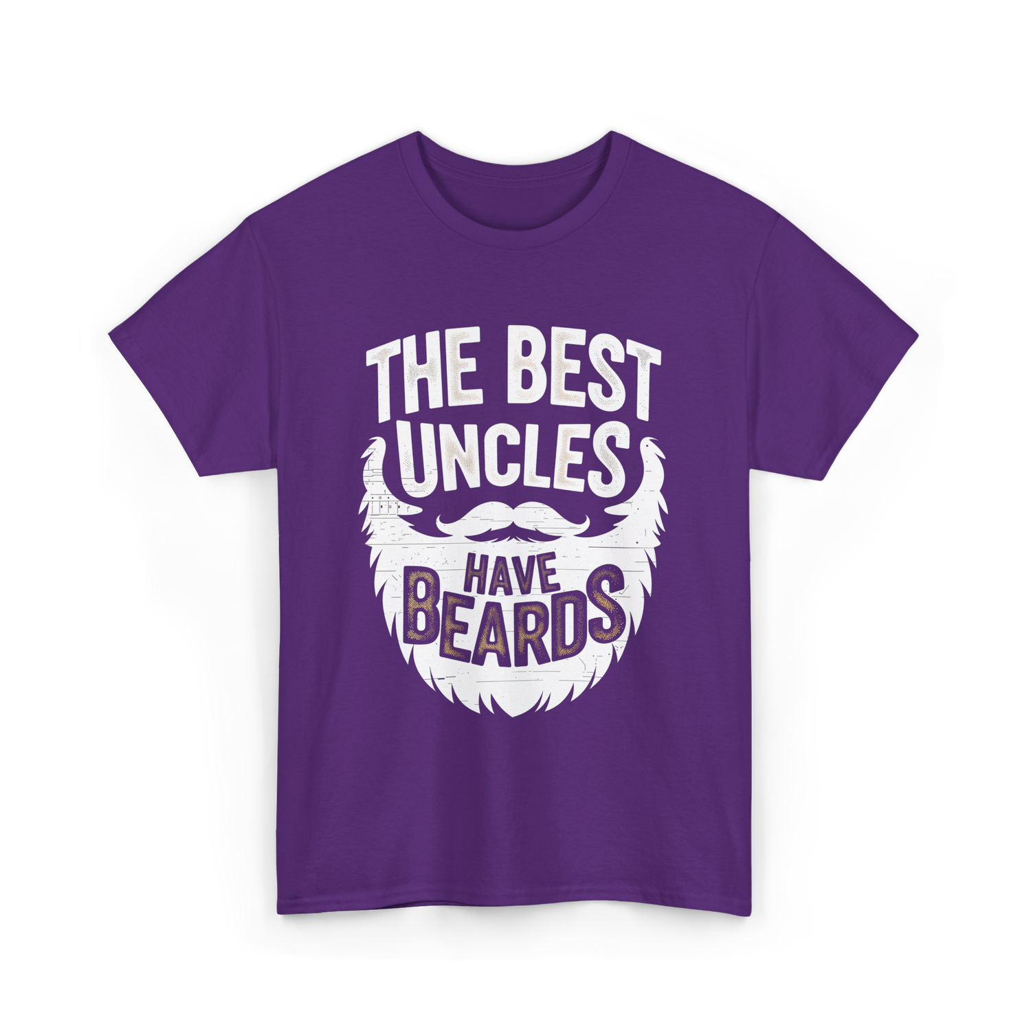 The Best Uncles Bearded Men T-Shirt - Purple
