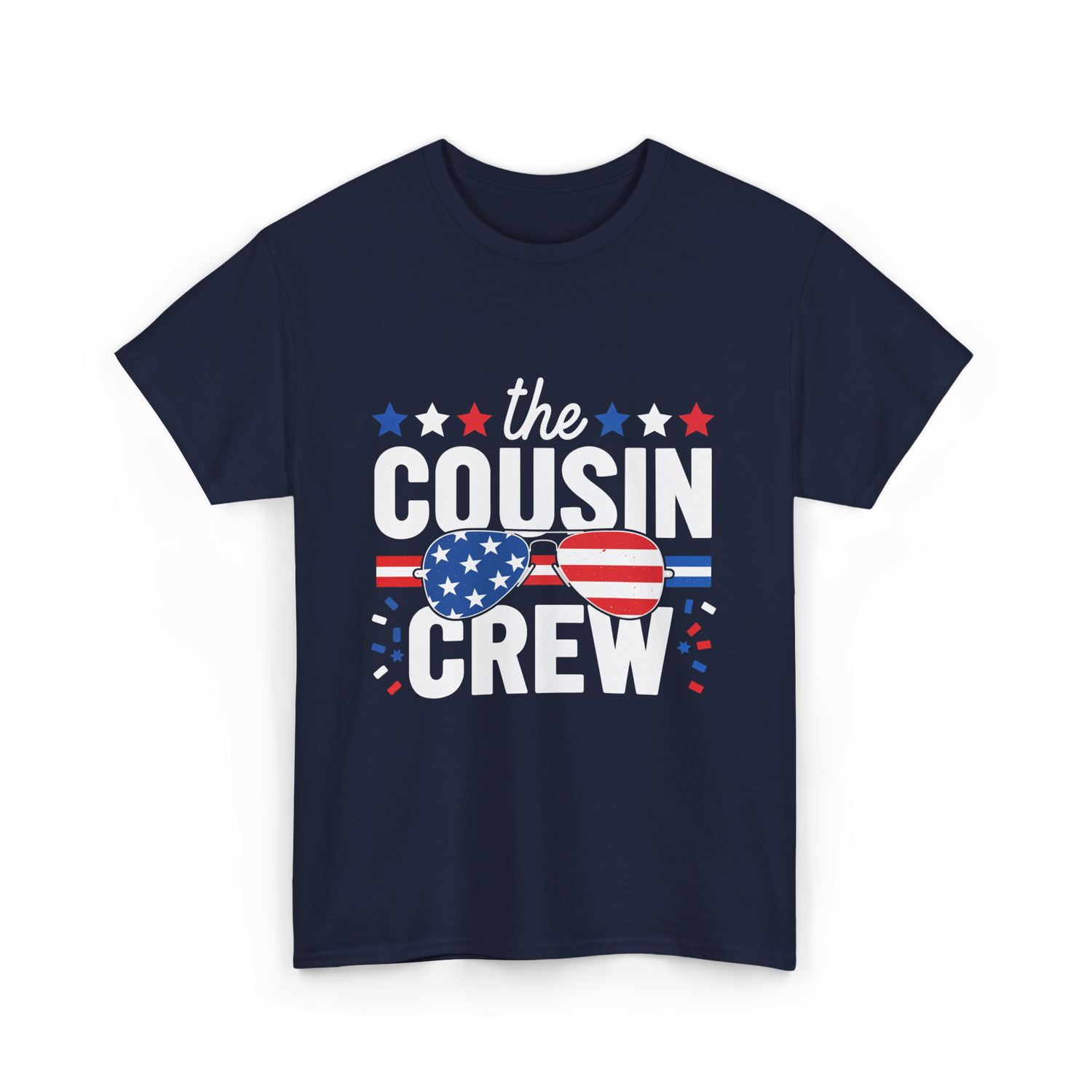 the Cousin Crew Patriotic Family T-Shirt - Navy