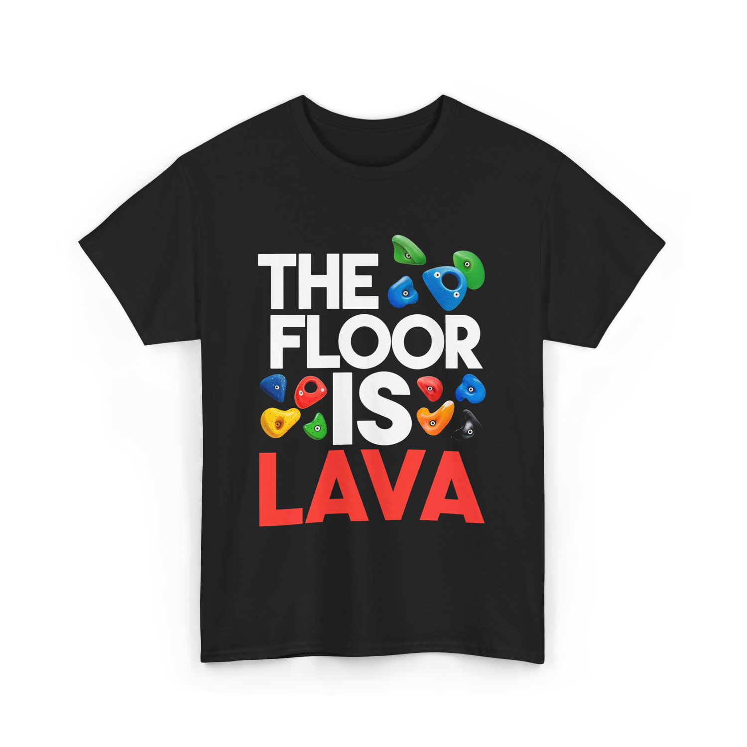 The Floor Is Lava Climbing T-Shirt - Black