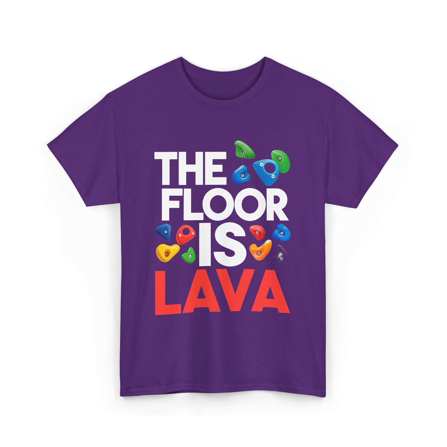 The Floor Is Lava Climbing T-Shirt - Purple