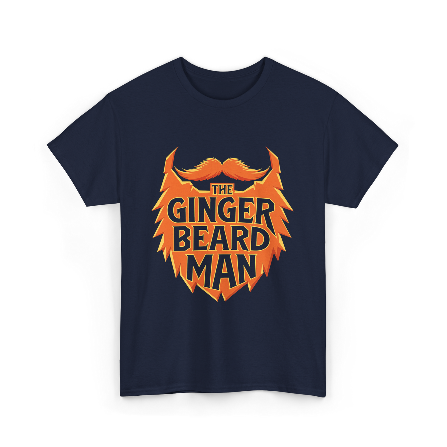 The Ginger Beard Man Beard T-Shirt - Navy