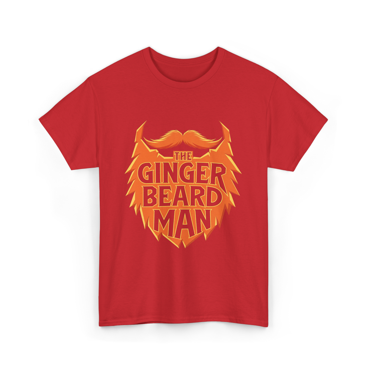 The Ginger Beard Man Beard T-Shirt - Red