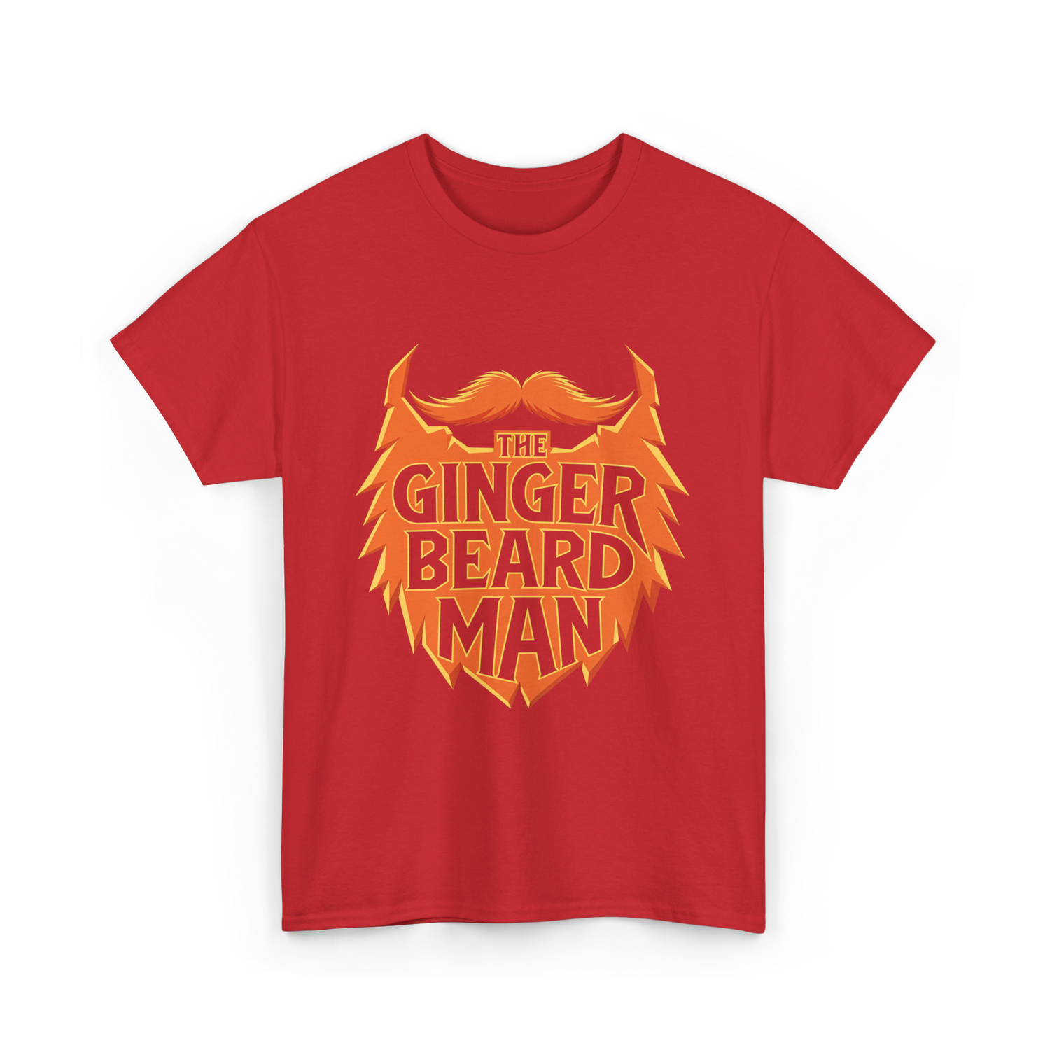 The Ginger Beard Man Beard T-Shirt - Red