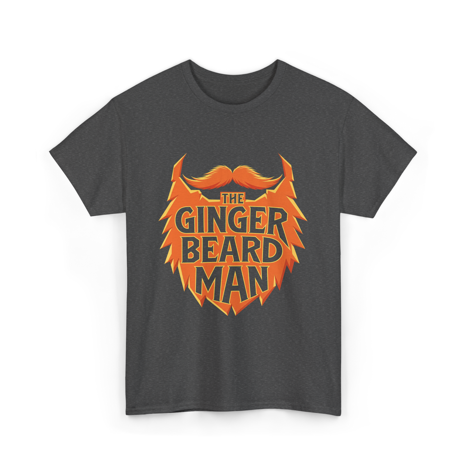 The Ginger Beard Man Beard T-Shirt - Dark Heather