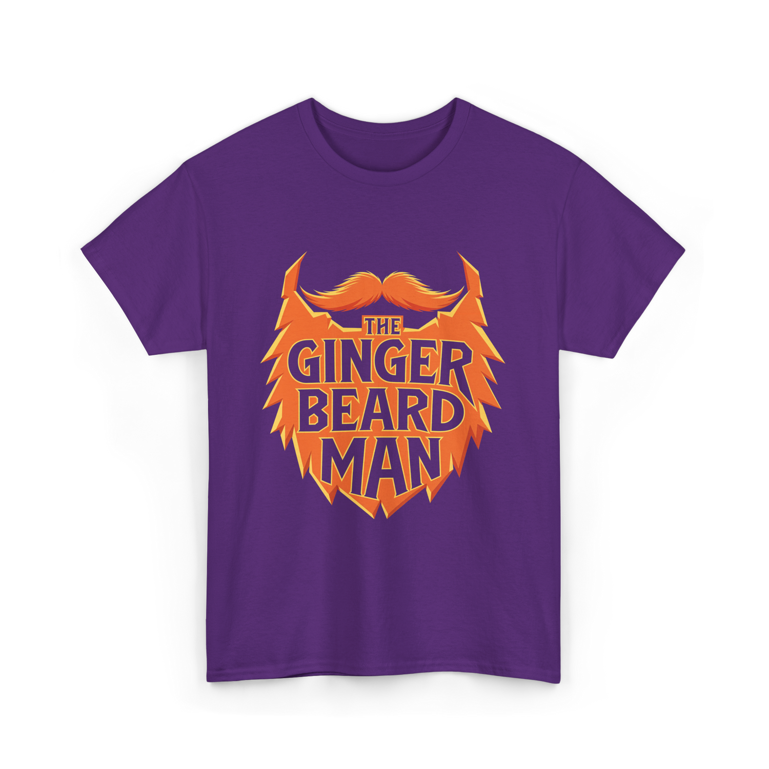 The Ginger Beard Man Beard T-Shirt - Purple