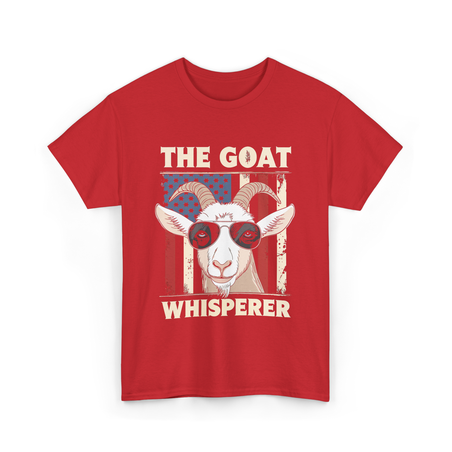 The Goat Whisperer Goat Lover T-Shirt - Red