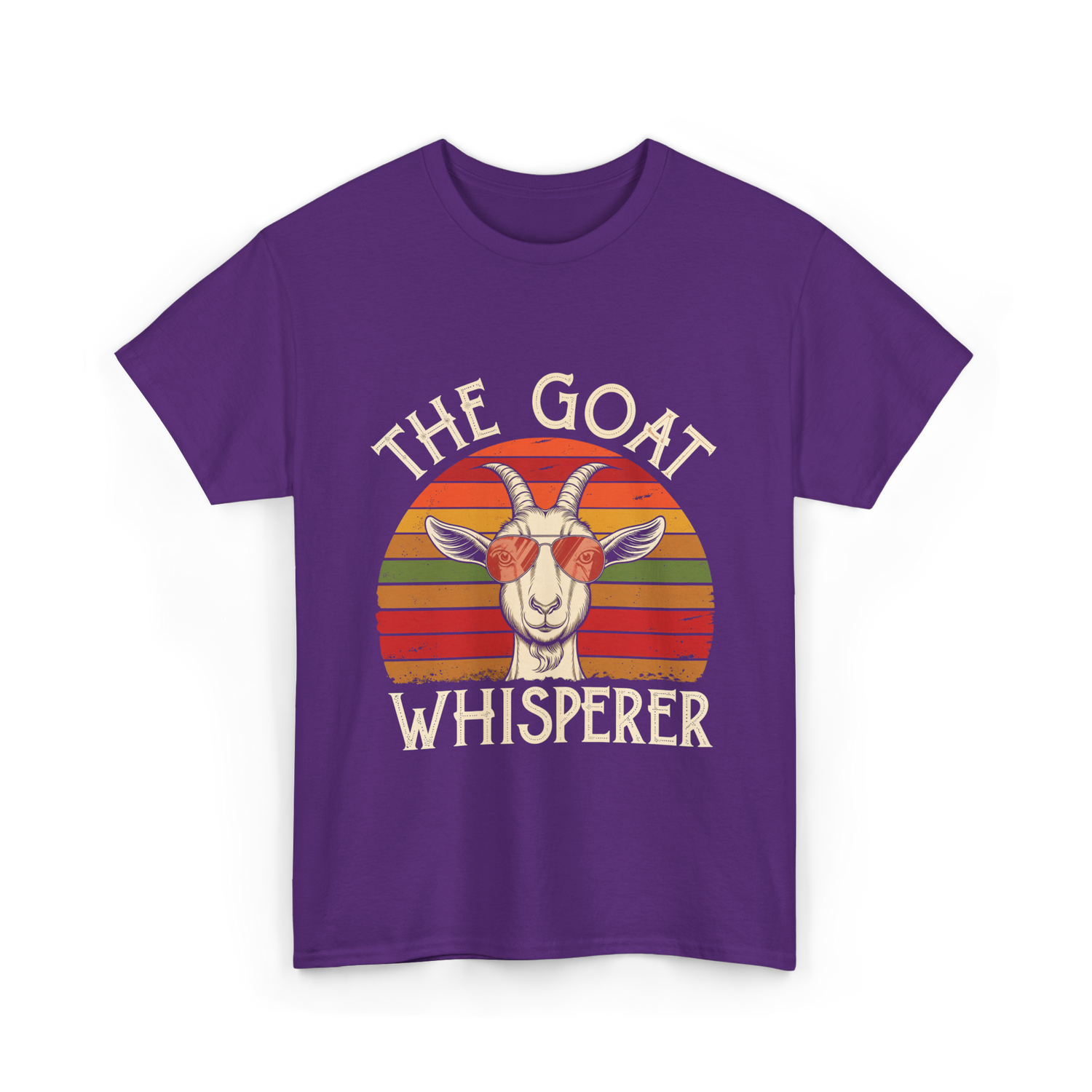 The Goat Whisperer Goat T-Shirt - Purple
