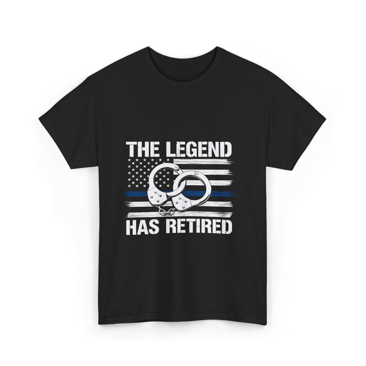 The Legend Has Retired Law Enforcement T-Shirt - Black