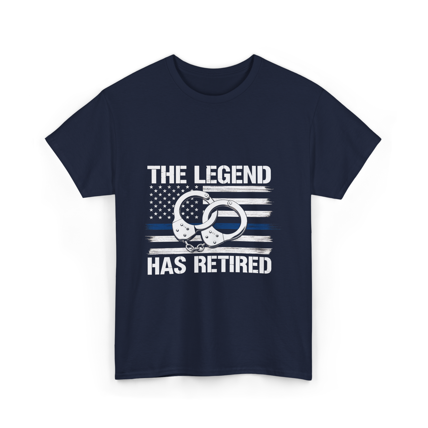 The Legend Has Retired Law Enforcement T-Shirt - Navy