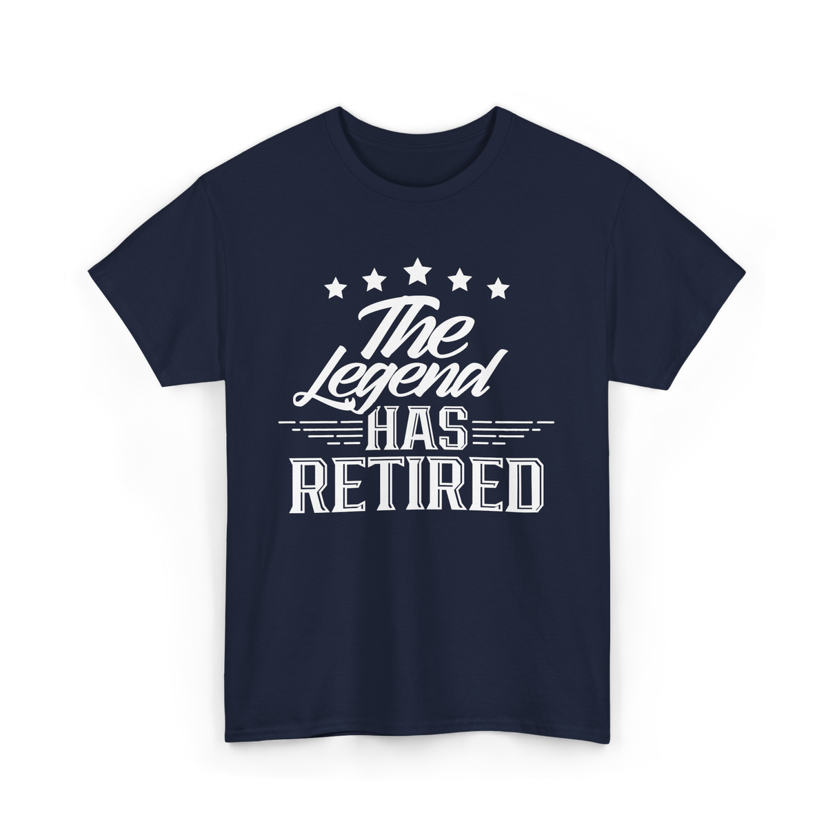 The Legend Has Retired Retirement T-Shirt - Navy