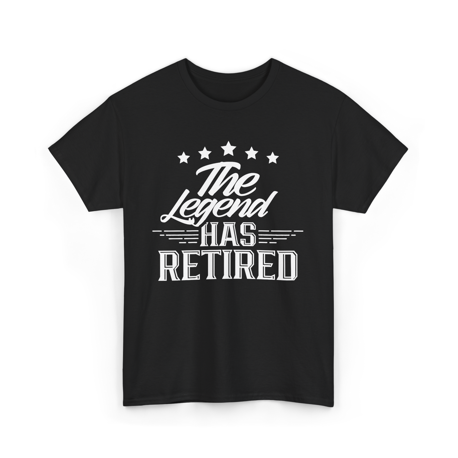 The Legend Has Retired Retirement T-Shirt - Black