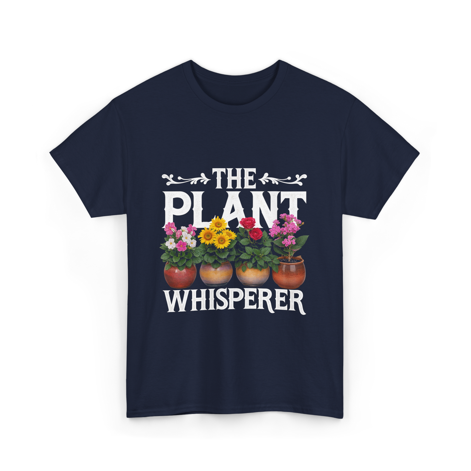 The Plant Whisperer Gardening T-Shirt - Navy