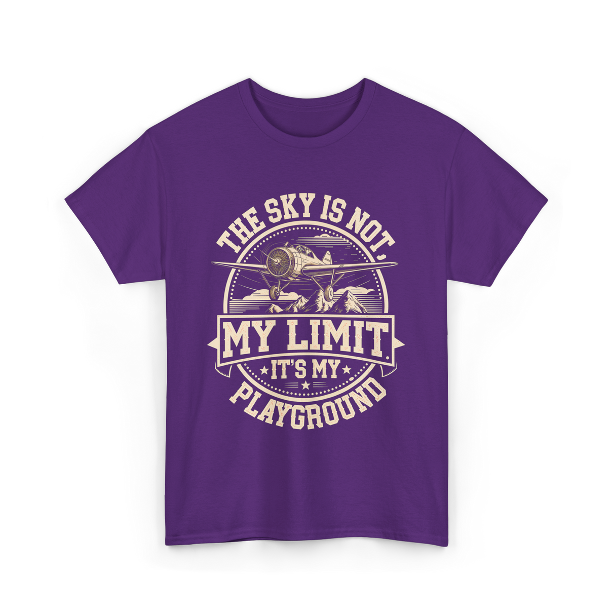The Sky Is Not Limit Playground Pilot T-Shirt - Purple