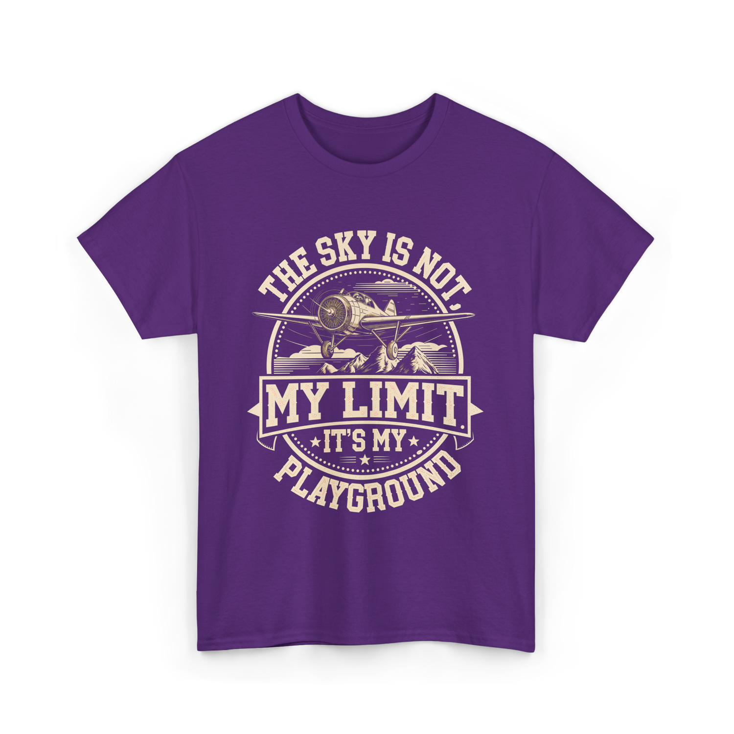 The Sky Is Not Limit Playground Pilot T-Shirt - Purple