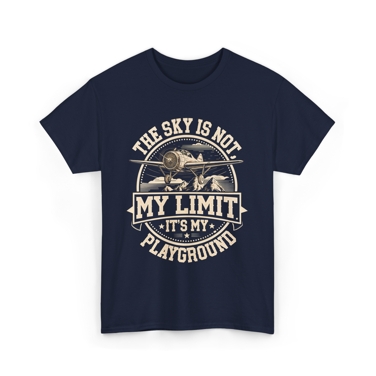 The Sky Is Not Limit Playground Pilot T-Shirt - Navy