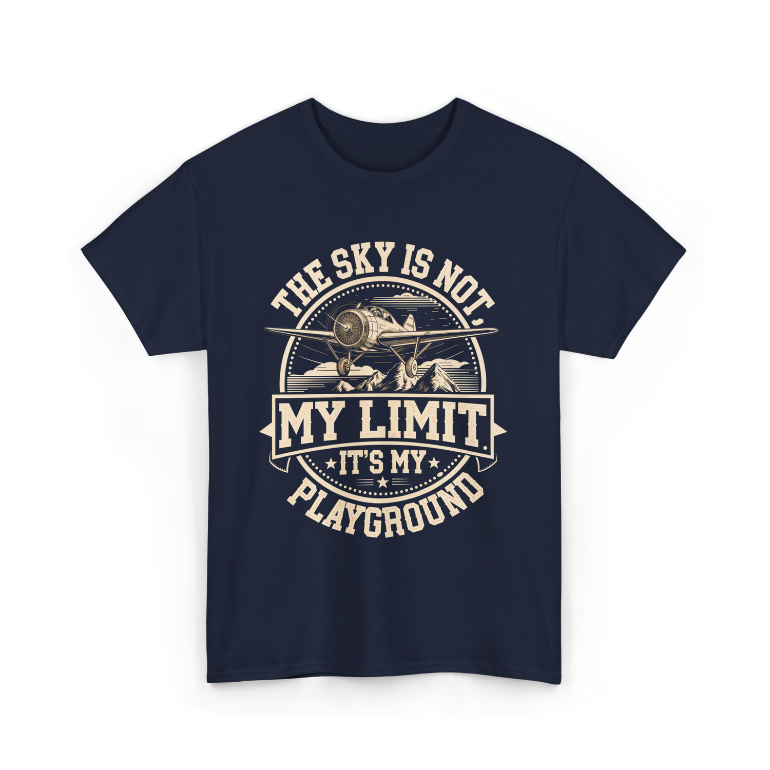 The Sky Is Not Limit Playground Pilot T-Shirt - Navy
