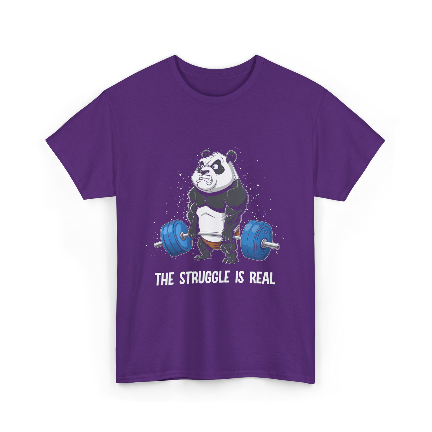 The Struggle Is Real Gym T-Shirt - Purple