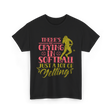 There's No Crying Softball T-Shirt - Black