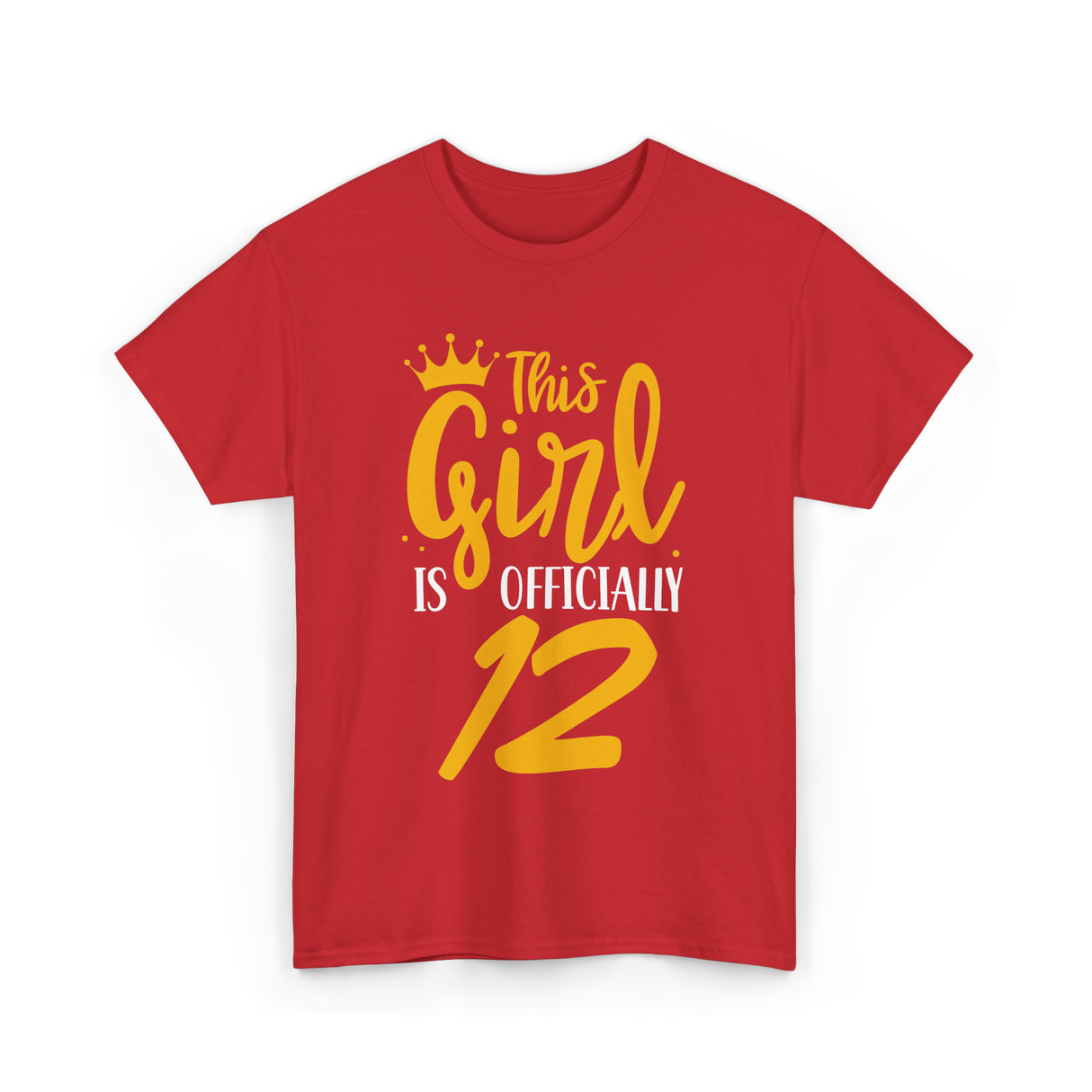 This Girl Is 12 Birthday Girl T-Shirt - Red