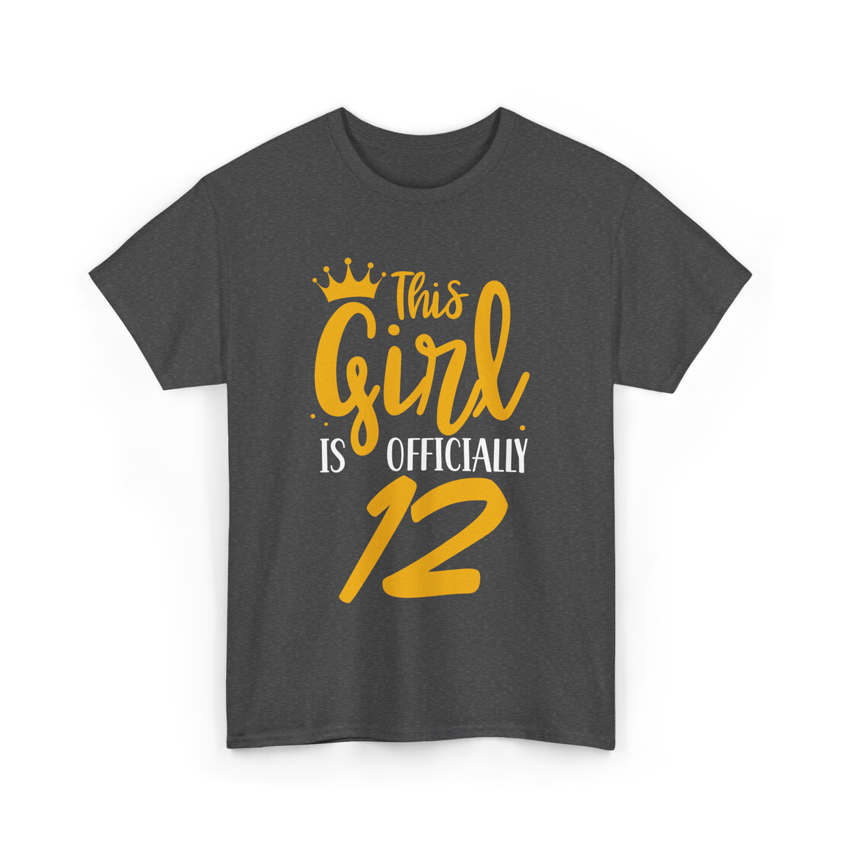 This Girl Is 12 Birthday Girl T-Shirt - Dark Heather
