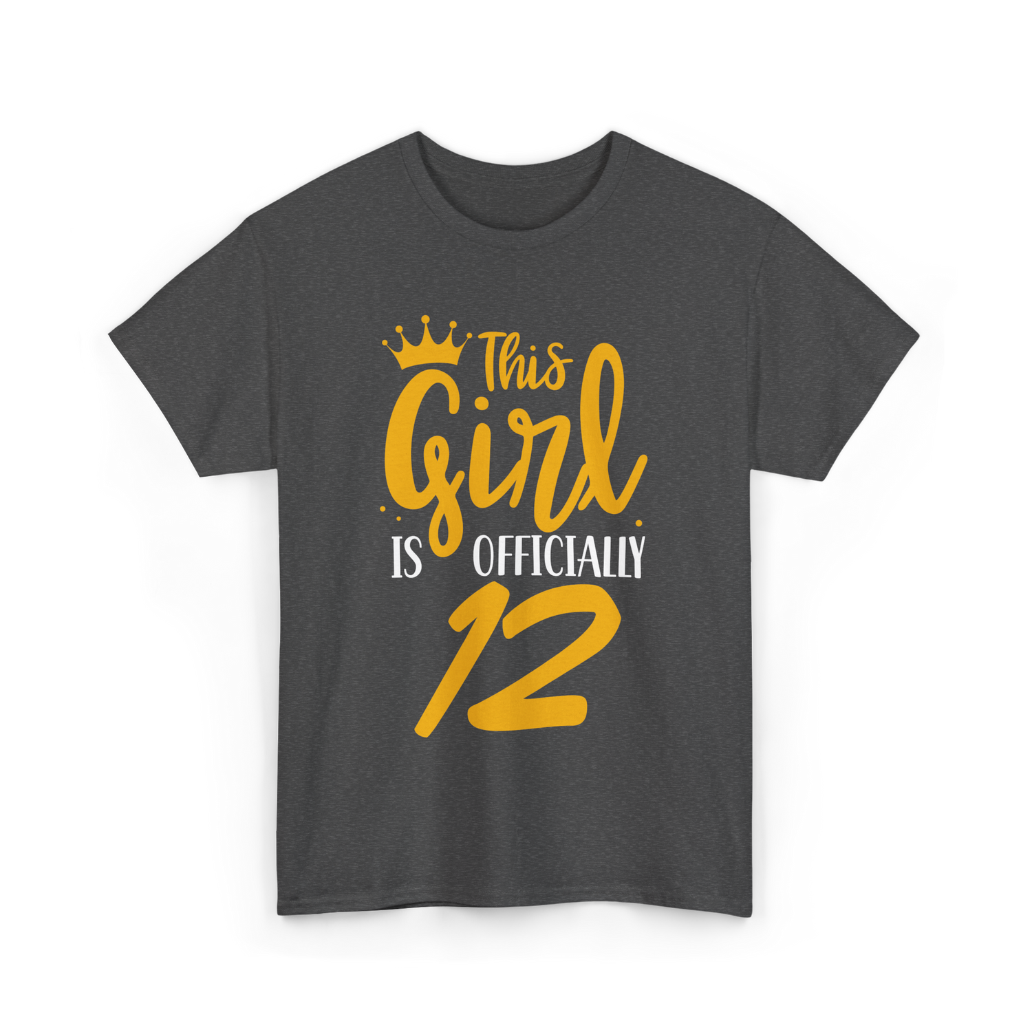 This Girl Is 12 Birthday Girl T-Shirt - Dark Heather