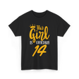 This Girl Is Officially 14 Birthday T-Shirt - Black