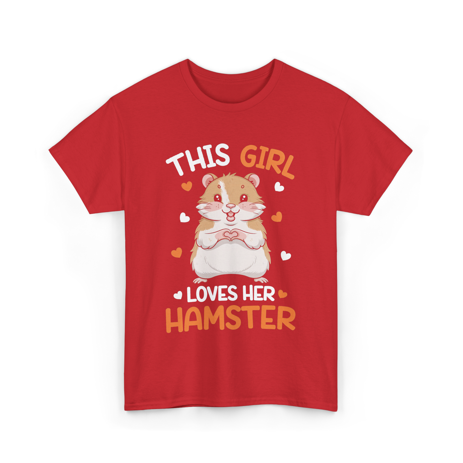 This Girl Loves Hamster Hamsters T-Shirt - Red