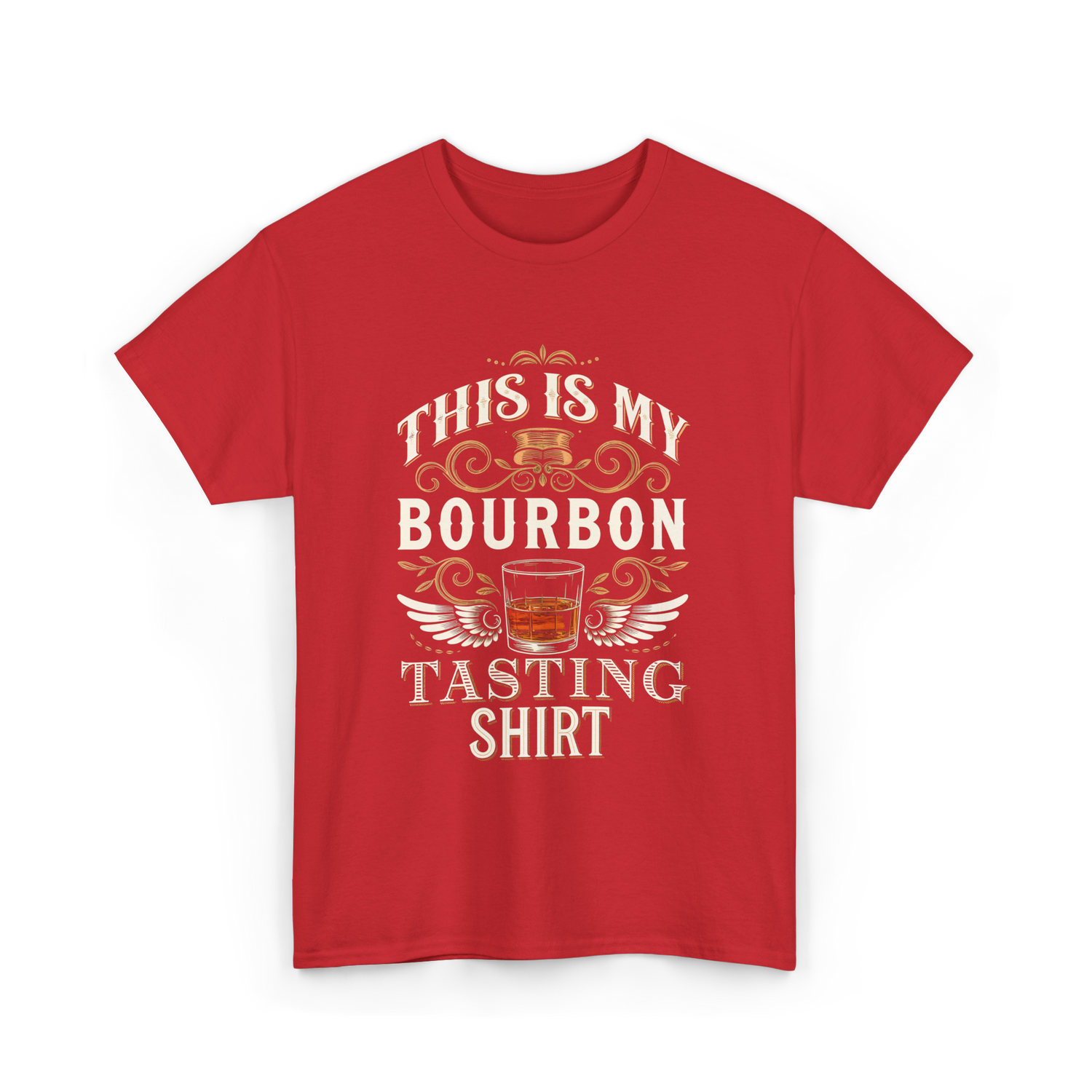 This Is My Bourbon Tasting Bourbon T-Shirt - Red