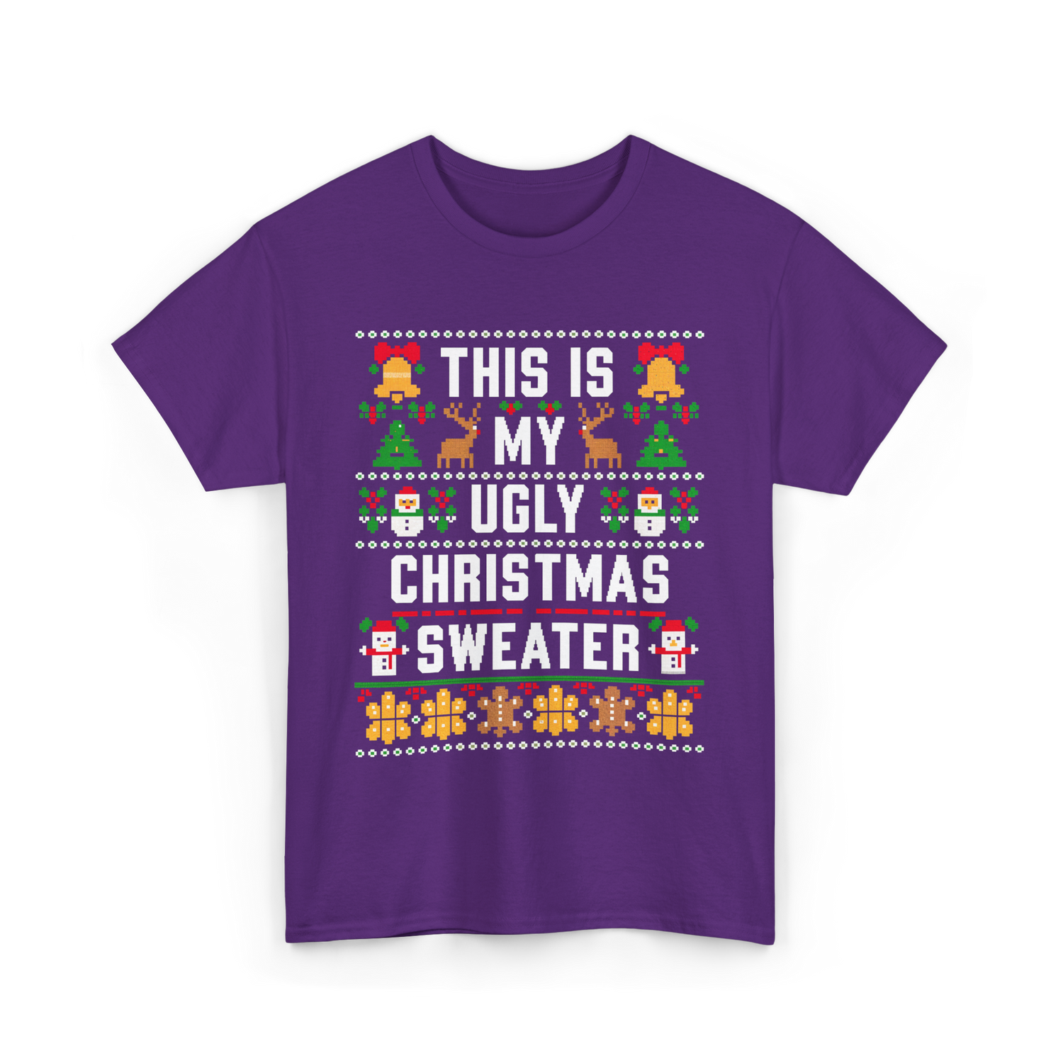 This Is My Christmas Sweater T-Shirt - Purple