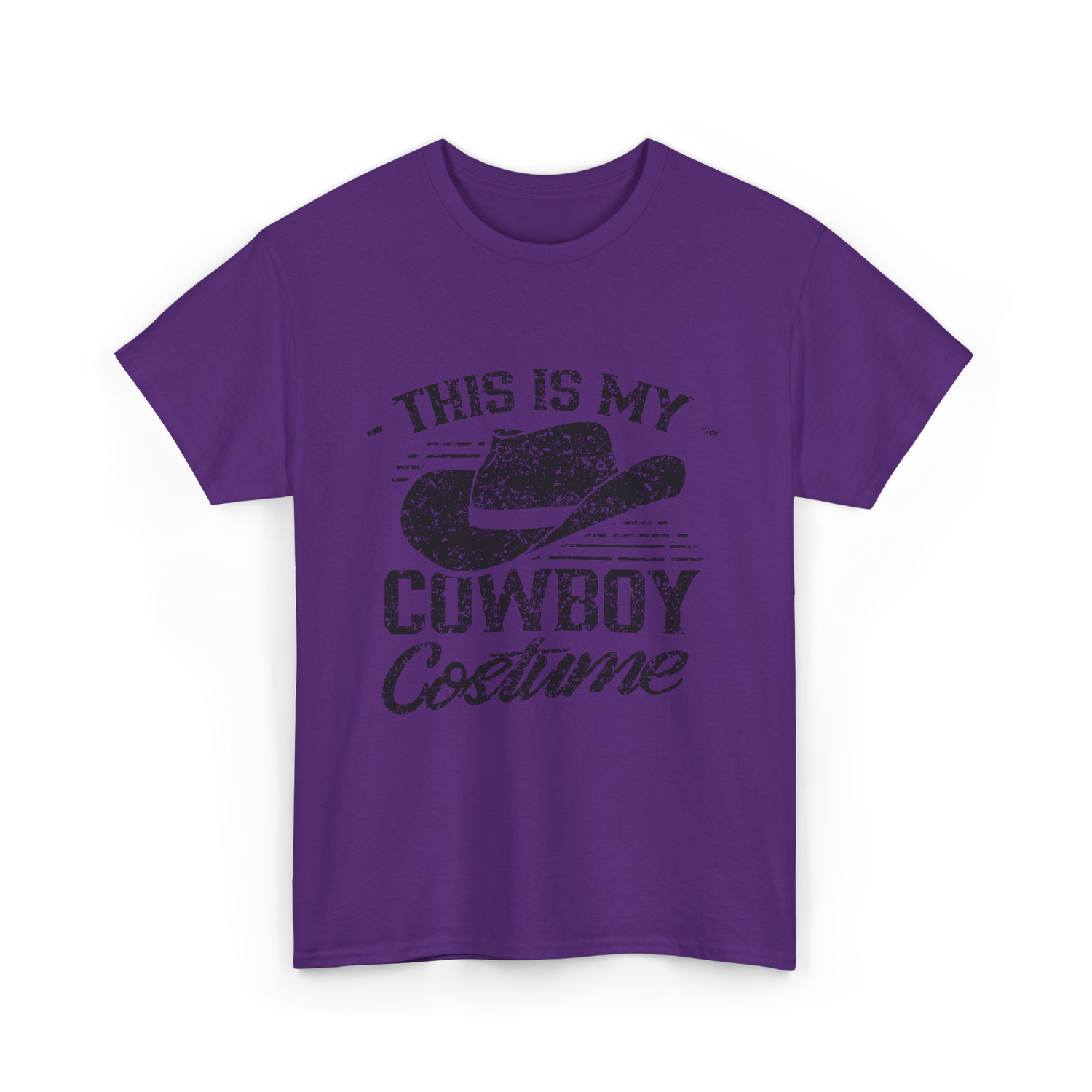 This Is My Cowboy Costume Cowboy T-Shirt - Purple