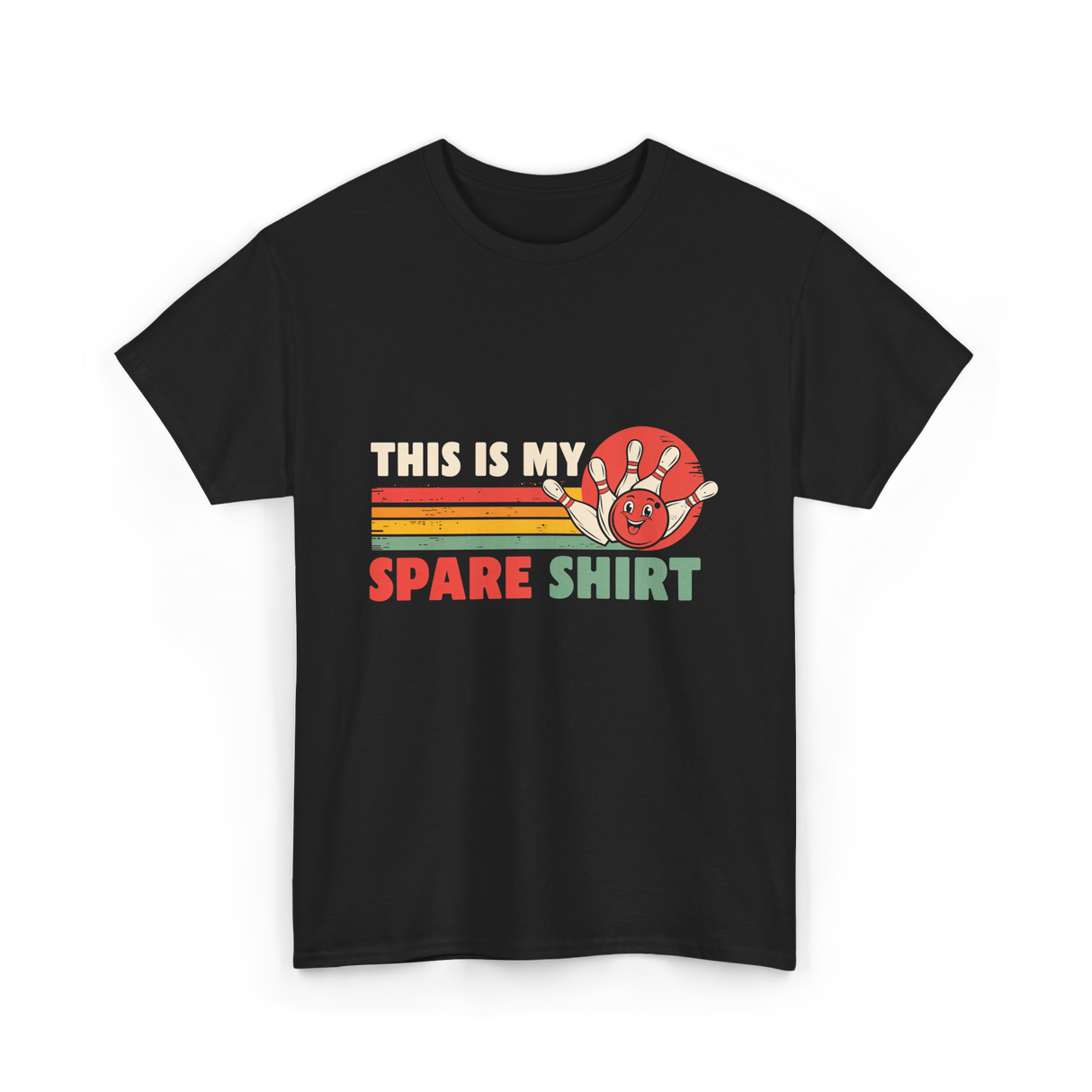 This Is My Spare Bowling Shirt T-Shirt - Black