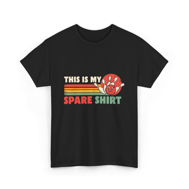 This Is My Spare Bowling Shirt T-Shirt - Black