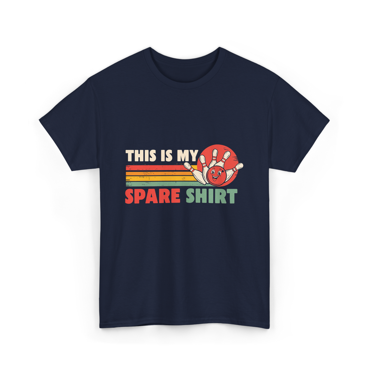 This Is My Spare Bowling Shirt T-Shirt - Navy