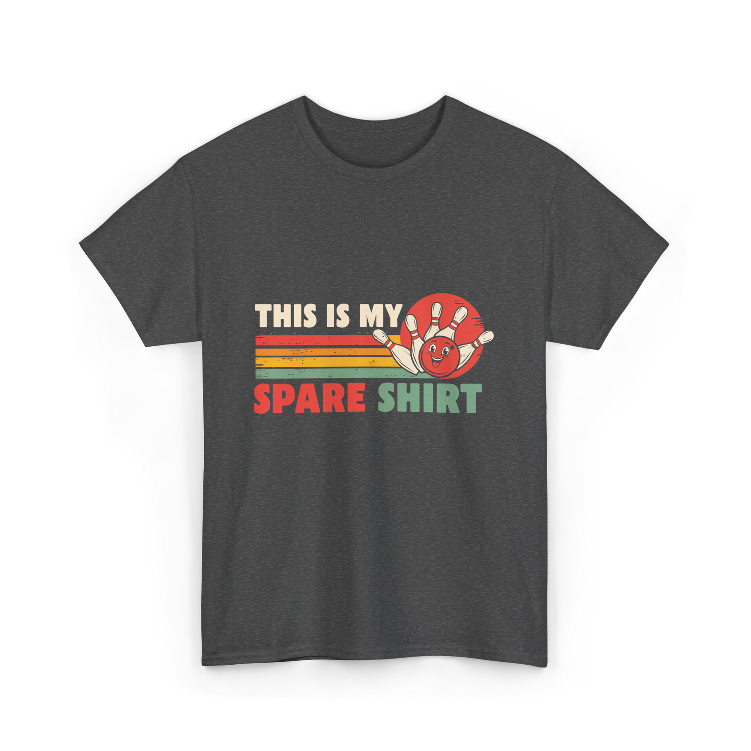 This Is My Spare Bowling Shirt T-Shirt - Dark Heather