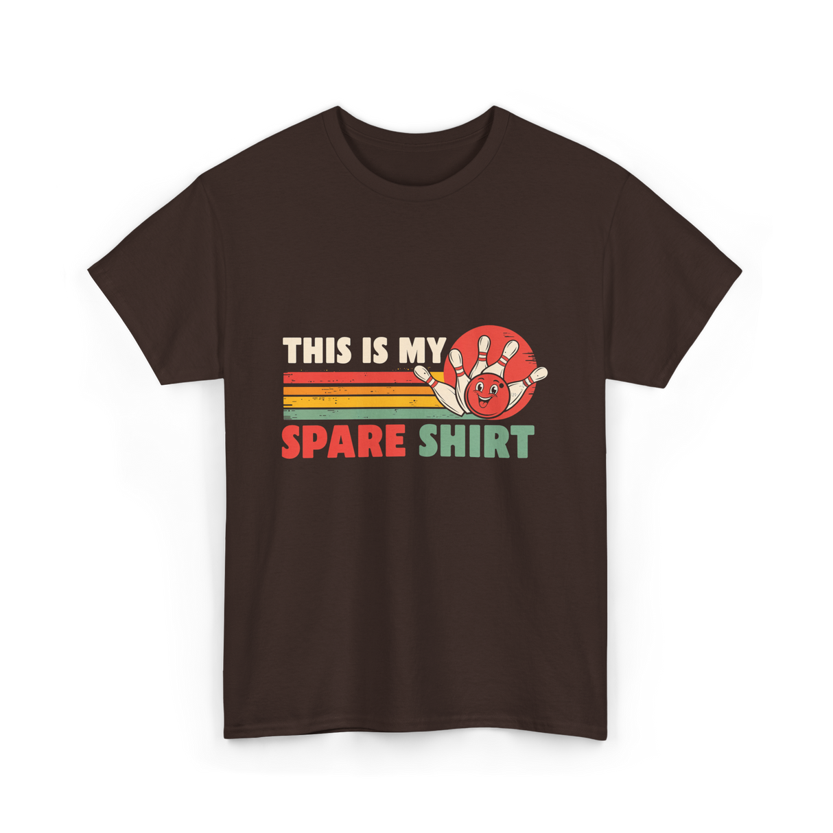 This Is My Spare Bowling Shirt T-Shirt - Dark Chocolate