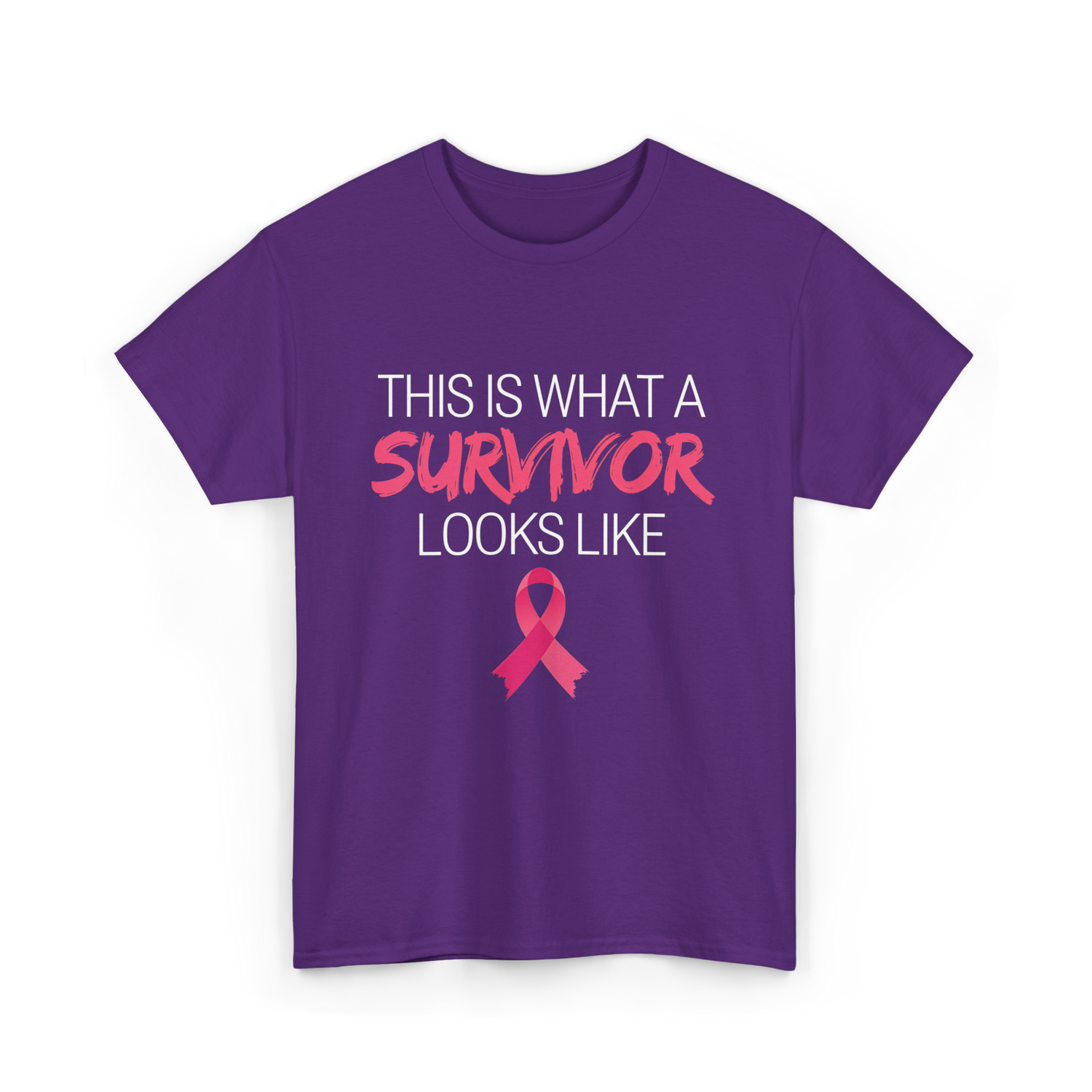 This Is What A Survivor Awareness T-Shirt - Purple