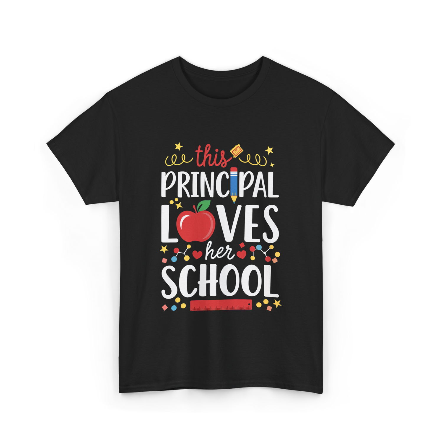 This Principal Loves School Principal T-Shirt - Black