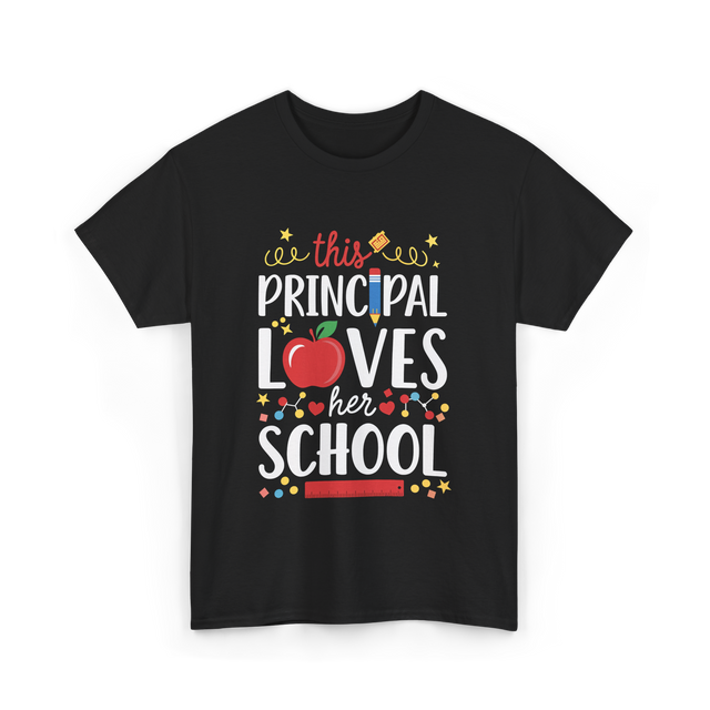 This Principal Loves School Principal T-Shirt - Black