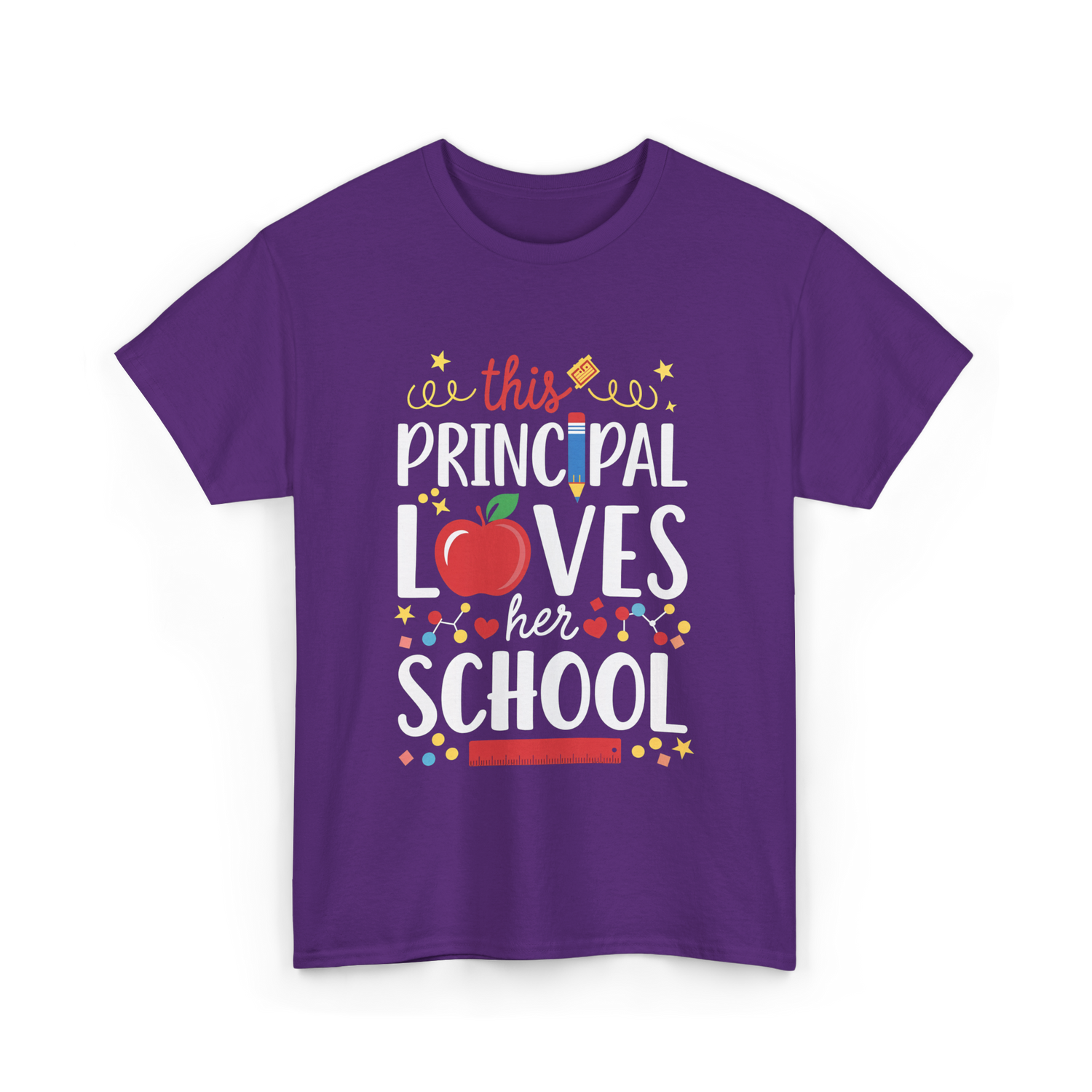 This Principal Loves School Principal T-Shirt - Purple