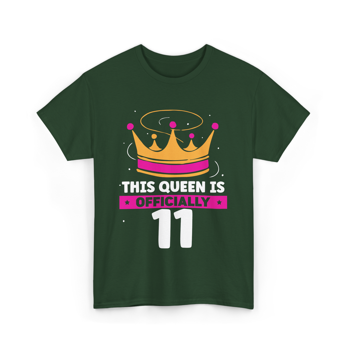 This Queen Is Birthday Celebration T-Shirt - Forest Green