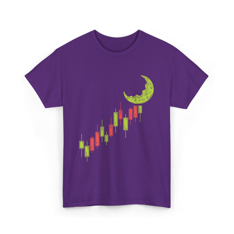 To The Moon Crypto Cryptocurrency T-Shirt - Purple