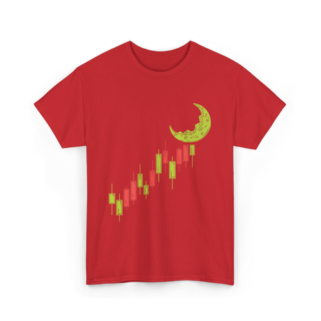 To The Moon Crypto Cryptocurrency T-Shirt - Red